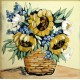 Margit Fehér: Sunflowers - 20x20cm