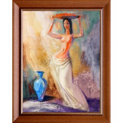 Boros Attila: Mediterrán lány - 70x50 cm