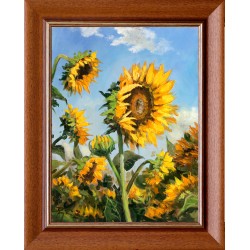 Zoltán Rajczi: Sunflowers - 40x30cm