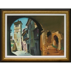 Ferenc Fassel-L'ousa: Ancient arch  - 50x70cm