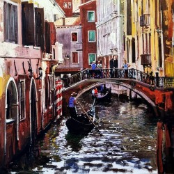 Alim Adilov: Venice - 50x50cm
