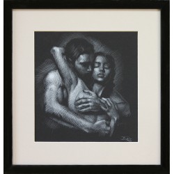 Attila Boros: The embrace - 22x20 cm
