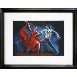 Attila Boros: Spanish dance - 30x20 cm