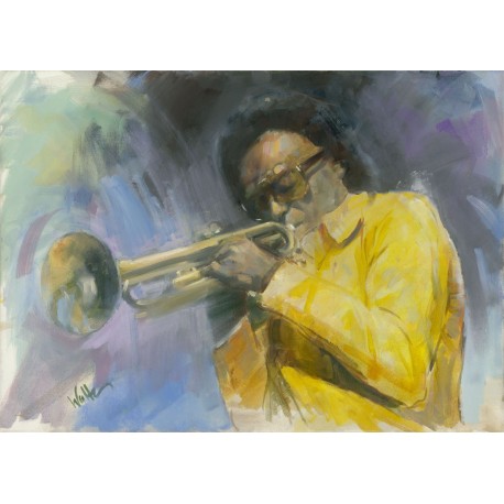 Walter Gábor: Miles Davis II. - 50x70 cm